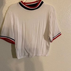 Pretty little thing white crop top